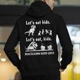 Let's Eat Kids Fun Dinosaurs Grammar Teacher Men's Hoodie Back Print, funny gift Let's Eat Kids Fun Dinosaurs Grammar Teacher Men's Hoodie Back Print, funny gift