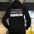 Life Happens Visuals Help Special Education Teacher Aide Men's Hoodie Back Print, funny gift Life Happens Visuals Help Special Education Teacher Aide Men's Hoodie Back Print, funny gift