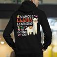 Llama Learning T Shirt Teachers Students Alpaca Lovers Men's Hoodie Back Print, funny gift Llama Learning T Shirt Teachers Students Alpaca Lovers Men's Hoodie Back Print, funny gift