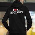 I Love AP Biology I Heart AP Biology Teachers Students For Men Women Kids Men's Hoodie Back Print, funny gift I Love AP Biology I Heart AP Biology Teachers Students For Men Women Kids Men's Hoodie Back Print, funny gift