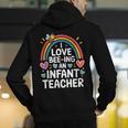 I Love Bee-Ing An Infant Teacher Toddler Teaching Men's Hoodie Back Print, funny gift I Love Bee-Ing An Infant Teacher Toddler Teaching Men's Hoodie Back Print, funny gift