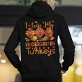I Love My Kindergarten Turkeys Thanksgiving Teacher Students Men's Hoodie Back Print, funny gift