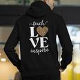 Love Leopard Print Teacher Cheetah School Inspire Teach Men's Hoodie Back Print, funny gift Love Leopard Print Teacher Cheetah School Inspire Teach Men's Hoodie Back Print, funny gift