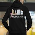 I Love School Supplies Teacher Shirt Men's Hoodie Back Print, funny gift