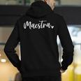 Maestra Cute Bilingual Spanish Teacher Men's Hoodie Back Print, funny gift Maestra Cute Bilingual Spanish Teacher Men's Hoodie Back Print, funny gift