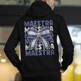 Maestra El Salvador Coquette Bow Hispanic Spanish Teacher Men's Hoodie Back Print, funny gift Maestra El Salvador Coquette Bow Hispanic Spanish Teacher Men's Hoodie Back Print, funny gift