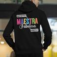 Maestra Fabulosa Bilingual Spanish Espanol Teacher School Men's Hoodie Back Print, funny gift Maestra Fabulosa Bilingual Spanish Espanol Teacher School Men's Hoodie Back Print, funny gift