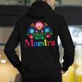 Maestra Proud Spanish Teacher Bilingual Teacher Latina Men's Hoodie Back Print, funny gift Maestra Proud Spanish Teacher Bilingual Teacher Latina Men's Hoodie Back Print, funny gift