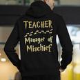 Magical Teacher Manager Of Mischief Birthday Family Party Men's Hoodie Back Print, funny gift