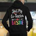 Matching Co-Teacher Best Friend She's My Bestie Work Team Men's Hoodie Back Print, funny gift Matching Co-Teacher Best Friend She's My Bestie Work Team Men's Hoodie Back Print, funny gift