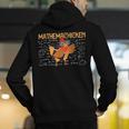 Math Nerd The Mathemachicken a Math Teacher Men's Hoodie Back Print, funny gift
