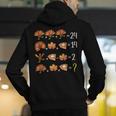 Math Number Thanksgiving Count Answer Pie Turkey Teacher Men's Hoodie Back Print, funny gift