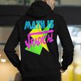 Math Is Radical Retro 80s Vintage Algebra Teacher Men's Hoodie Back Print, funny gift Math Is Radical Retro 80s Vintage Algebra Teacher Men's Hoodie Back Print, funny gift