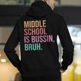 Middle School Teacher Middle School Is Bussin Bruh Men's Hoodie Back Print, funny gift Middle School Teacher Middle School Is Bussin Bruh Men's Hoodie Back Print, funny gift