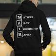 Mistakes Allow Thinking To Happen School Math Teacher Men's Hoodie Back Print, funny gift Mistakes Allow Thinking To Happen School Math Teacher Men's Hoodie Back Print, funny gift