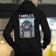 Mole Chemistry Chemist Student Science Teacher Men's Hoodie Back Print, Science Teacher Hoodies, funny gift