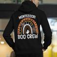 Montessori Teacher Halloween Boo Rainbow Leopard Halloween Men's Hoodie Back Print, funny gift Montessori Teacher Halloween Boo Rainbow Leopard Halloween Men's Hoodie Back Print, funny gift