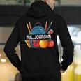 Ms Johnson Personalized Name Back To School Teacher For Men Women Kids Men's Hoodie Back Print, funny gift