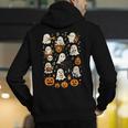 Music Teacher Orchestra Shirt Spooky Halloween Ghost Band Men's Hoodie Back Print, funny gift