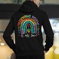 Musical Teacher Teaching Music Is My Jam Rainbow Tie Dye Men's Hoodie Back Print, funny gift Musical Teacher Teaching Music Is My Jam Rainbow Tie Dye Men's Hoodie Back Print, funny gift