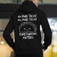 No More Tacos Punctuation Matters Taco English Teacher Men's Hoodie Back Print, English Teacher Hoodies, funny gift No More Tacos Punctuation Matters Taco English Teacher Men's Hoodie Back Print, English Teacher Hoodies, funny gift