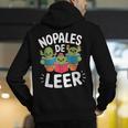 Nopales De Leer Bilingual Teacher Maestra Spanish Teacher Men's Hoodie Back Print, funny gift Nopales De Leer Bilingual Teacher Maestra Spanish Teacher Men's Hoodie Back Print, funny gift