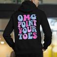 OMG Point Your Toes Dancing Teacher Tap Dancer Dance For Men Women Kids Men's Hoodie Back Print, funny gift