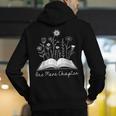 One-More Chapter Wildflower Reading Teacher Library Bookish Men's Hoodie Back Print, funny gift One-More Chapter Wildflower Reading Teacher Library Bookish Men's Hoodie Back Print, funny gift