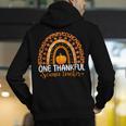 One Thankful Science Teacher Rainbow Boho Fall Thanksgiving Men's Hoodie Back Print, Science Teacher Hoodies, funny gift