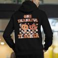 One Thankful Teacher Fall Leaves Thanksgiving Retro Men's Hoodie Back Print, funny gift One Thankful Teacher Fall Leaves Thanksgiving Retro Men's Hoodie Back Print, funny gift