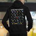 Outer Space Alphabet Kindergarten Teachers 1st Day Of School Men's Hoodie Back Print, funny gift Outer Space Alphabet Kindergarten Teachers 1st Day Of School Men's Hoodie Back Print, funny gift