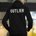 Outlier Statistics Teacher Statistics Data Science Men Women Kids Men's Hoodie Back Print, Science Teacher Hoodies, funny gift