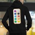 Paint Palette ArtSet Halloween Costume For Teachers Students For Men Women Kids Men's Hoodie Back Print, funny gift