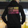 Peace Love Science Lovers Math Chemistry Teacher Men's Hoodie Back Print, Science Teacher Hoodies, funny gift Peace Love Science Lovers Math Chemistry Teacher Men's Hoodie Back Print, Science Teacher Hoodies, funny gift