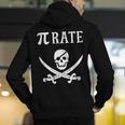 Pi Day Pi Rate Pirate For Teachers Men's Hoodie Back Print, funny gift Pi Day Pi Rate Pirate For Teachers Men's Hoodie Back Print, funny gift