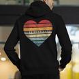 Pianist Retro Sunset Piano Keyboard Player Teacher Men's Hoodie Back Print, funny gift