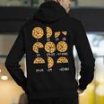 Pizza Slice Fraction Math Teacher Back To School Educational Men's Hoodie Back Print, funny gift