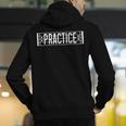 Practice Repeat Music Teacher Band Director Men's Hoodie Back Print, funny gift Practice Repeat Music Teacher Band Director Men's Hoodie Back Print, funny gift