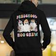 Preschool Boo Crew Groovy Halloween Floral Ghost Teacher Men Women Kids Men's Hoodie Back Print, Groovy Teacher Hoodies, funny gift Preschool Boo Crew Groovy Halloween Floral Ghost Teacher Men Women Kids Men's Hoodie Back Print, Groovy Teacher Hoodies, funny gift