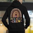 Preschool Crew Cute Leopard Rainbow Back To School Teachers Men's Hoodie Back Print, funny gift Preschool Crew Cute Leopard Rainbow Back To School Teachers Men's Hoodie Back Print, funny gift