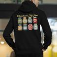 Preschool Is My Jam Retro Preschool Teacher Back To School Men's Hoodie Back Print, funny gift