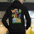 Preschool Teacher Kids Back To School Wild About Pre-K Men's Hoodie Back Print, funny gift