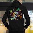 Progress Over Perfection Caterpillar Teacher Back To School Men's Hoodie Back Print, funny gift Progress Over Perfection Caterpillar Teacher Back To School Men's Hoodie Back Print, funny gift