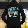 I Promise To Teach Love Hanukkah Chanukah Jewish Teacher Men's Hoodie Back Print, funny gift