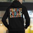 Protect Public Education Public Teacher School Men's Hoodie Back Print, funny gift Protect Public Education Public Teacher School Men's Hoodie Back Print, funny gift