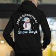 Proud Supporter Of Snow Days Teacher Men's Hoodie Back Print, funny gift