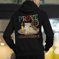 Prove It Text Evidence English Teacher Reading Teacher Men's Hoodie Back Print, English Teacher Hoodies, funny gift Prove It Text Evidence English Teacher Reading Teacher Men's Hoodie Back Print, English Teacher Hoodies, funny gift