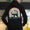 Rainbow AAC Awareness Month SPED Teacher SLP Communication Men's Hoodie Back Print, funny gift Rainbow AAC Awareness Month SPED Teacher SLP Communication Men's Hoodie Back Print, funny gift