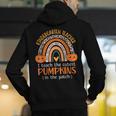 Rainbow I Teach The Cutest Pumpkins Kindergarten Teacher Men Women Men's Hoodie Back Print, funny gift