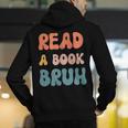 Read A Book Bruh English Teacher Reading Literature Men's Hoodie Back Print, English Teacher Hoodies, funny gift Read A Book Bruh English Teacher Reading Literature Men's Hoodie Back Print, English Teacher Hoodies, funny gift